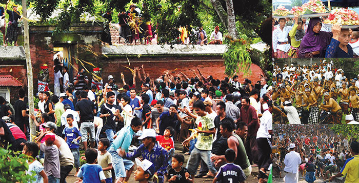 Tradisi unik lebaran di Lombok, Perang Topat
