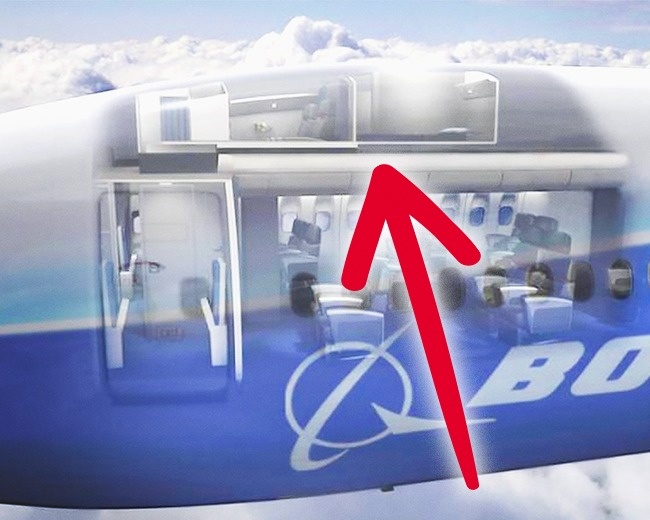 Di pesawat besar seperti boeing 787 dan 777 disini nih lokasinya