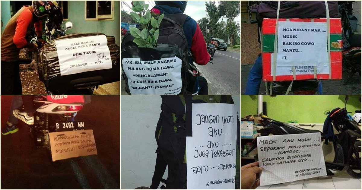Foto Unik Lucu Para Pemudik
