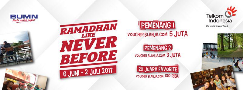 Ikutan kompetisi cerita pengalaman Ramadhan Like Never Before, menangkan hadiah voucher belanja puluhan juta!