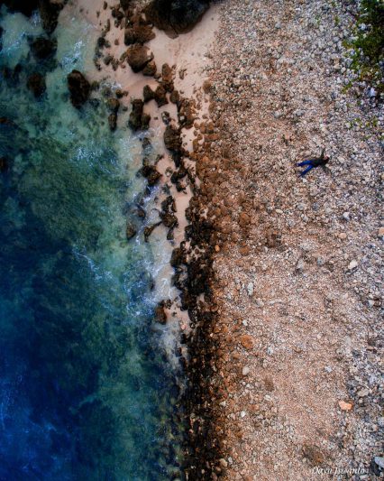 Pantai Ngeden di Jogja ini terlihat makin cantik dari udara. Via IG @dayu_iswanto